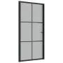 Matte black glass and aluminum interior door 102.5x201.5 cm by vidaXL, Doors for the home - Ref: Foro24-350559, Price: 180,58...