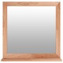 Espejo de pared madera maciza nogal 55x55 cm de vidaXL, Espejos - Ref: Foro24-350358, Precio: 52,59 €, Descuento: %