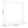 Solid walnut wood wall mirror 55x55 cm by vidaXL, Mirrors - Ref: Foro24-350358, Price: 49,28 €, Discount: %