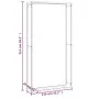 Brennholzregal aus mattschwarzem Stahl, 110 x 28 x 214 cm von vidaXL, Brennholztaschen und -halter - Ref: Foro24-350311, Prei...