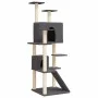 Cat scratching post with dark gray sisal posts 153 cm by vidaXL, Cat furniture - Ref: Foro24-171695, Price: 66,11 €, Discount: %