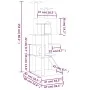 Katzenkratzbaum mit dunkelgrauen Sisalstämmen, 153 cm von vidaXL, Katzenmöbel - Ref: Foro24-171695, Preis: 66,07 €, Rabatt: %