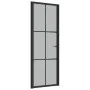 Innentür aus mattschwarzem Glas und Aluminium, 76 x 201,5 cm von vidaXL, Türen für zu Hause - Ref: Foro24-350556, Preis: 208,...