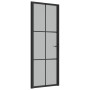 Innentür aus mattschwarzem Glas und Aluminium, 76 x 201,5 cm von vidaXL, Türen für zu Hause - Ref: Foro24-350556, Preis: 211,...