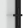 Matte black glass and aluminum interior door 76x201.5 cm by vidaXL, Doors for the home - Ref: Foro24-350556, Price: 211,92 €,...