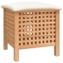 Badezimmerhocker aus massivem Walnussholz, 48 x 47,5 x 52 cm von vidaXL, Wäschekörbe - Ref: Foro24-350350, Preis: 84,63 €, Ra...