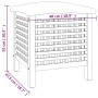 Badezimmerhocker aus massivem Walnussholz, 48 x 47,5 x 52 cm von vidaXL, Wäschekörbe - Ref: Foro24-350350, Preis: 84,63 €, Ra...