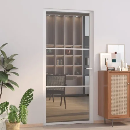 Innentür EGS-Glas und weißes Aluminium 93x201,5 cm von vidaXL, Türen für zu Hause - Ref: Foro24-350586, Preis: 171,19 €, Raba...