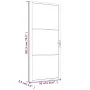 Innentür EGS-Glas und weißes Aluminium 93x201,5 cm von vidaXL, Türen für zu Hause - Ref: Foro24-350586, Preis: 171,19 €, Raba...
