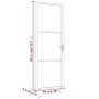 Innentür aus mattweißem Glas und Aluminium 76x201,5 cm von vidaXL, Türen für zu Hause - Ref: Foro24-350576, Preis: 224,66 €, ...