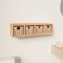 Wall shelf with baskets solid walnut wood 62x18x16 cm by vidaXL, Shelves and shelves - Ref: Foro24-350370, Price: 59,79 €, Di...
