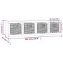 Wall shelf with baskets solid walnut wood 62x18x16 cm by vidaXL, Shelves and shelves - Ref: Foro24-350370, Price: 59,79 €, Di...