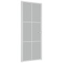 Puerta interior de vidrio y aluminio blanco mate 83x201,5 cm de vidaXL, Puertas para el hogar - Ref: Foro24-350581, Precio: 2...