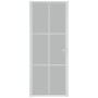 Puerta interior de vidrio y aluminio blanco mate 83x201,5 cm de vidaXL, Puertas para el hogar - Ref: Foro24-350581, Precio: 2...