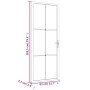 Innentür aus mattweißem Glas und Aluminium, 83 x 201,5 cm von vidaXL, Türen für zu Hause - Ref: Foro24-350581, Preis: 227,20 ...