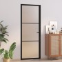 Innentür aus mattschwarzem Glas und Aluminium, 76 x 201,5 cm von vidaXL, Türen für zu Hause - Ref: Foro24-350552, Preis: 280,...