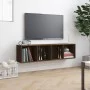 TV-Schrank/Regal aus braunem Eichenholz, 143 x 30 x 36 cm von vidaXL, Regale und Regale - Ref: Foro24-815272, Preis: 70,22 €,...