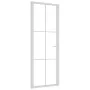 Innentür aus Glas ESG und weißem Aluminium 76x201,5 cm von vidaXL, Türen für zu Hause - Ref: Foro24-350572, Preis: 195,22 €, ...