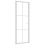 Innentür aus Glas ESG und weißem Aluminium 76x201,5 cm von vidaXL, Türen für zu Hause - Ref: Foro24-350572, Preis: 198,38 €, ...