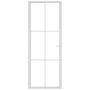 Innentür aus Glas ESG und weißem Aluminium 76x201,5 cm von vidaXL, Türen für zu Hause - Ref: Foro24-350572, Preis: 195,22 €, ...