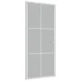 Innentür aus mattweißem Glas und Aluminium, 93 x 201,5 cm von vidaXL, Türen für zu Hause - Ref: Foro24-350582, Preis: 189,40 ...
