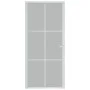 Matte white glass and aluminum interior door 93x201.5 cm by vidaXL, Doors for the home - Ref: Foro24-350582, Price: 190,85 €,...