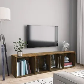 TV-Schrank/Regal aus geräuchertem Eichenholz, 143 x 30 x 36 cm von vidaXL, Regale und Regale - Ref: Foro24-815270, Preis: 65,...