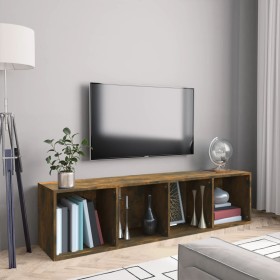 TV-Schrank/Regal aus geräuchertem Eichenholz, 143 x 30 x 36 cm von vidaXL, Regale und Regale - Ref: Foro24-815270, Preis: 67,...
