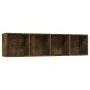 TV-Schrank/Regal aus geräuchertem Eichenholz, 143 x 30 x 36 cm von vidaXL, Regale und Regale - Ref: Foro24-815270, Preis: 65,...