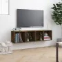TV-Schrank/Regal aus geräuchertem Eichenholz, 143 x 30 x 36 cm von vidaXL, Regale und Regale - Ref: Foro24-815270, Preis: 65,...