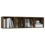 TV-Schrank/Regal aus geräuchertem Eichenholz, 143 x 30 x 36 cm von vidaXL, Regale und Regale - Ref: Foro24-815270, Preis: 65,...