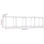 TV-Schrank/Regal aus geräuchertem Eichenholz, 143 x 30 x 36 cm von vidaXL, Regale und Regale - Ref: Foro24-815270, Preis: 65,...