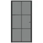 Puerta interior vidrio EGS y aluminio negro 102,5x201,5 cm de vidaXL, Puertas para el hogar - Ref: Foro24-350567, Precio: 265...