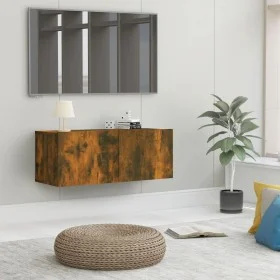 TV-Schrank aus geräuchertem Eichenholzwerkstoff, 80 x 30 x 30 cm von vidaXL, TV-Möbel - Ref: Foro24-815504, Preis: 35,16 €, R...