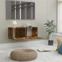 TV-Schrank aus geräuchertem Eichenholzwerkstoff, 80 x 30 x 30 cm von vidaXL, TV-Möbel - Ref: Foro24-815504, Preis: 35,42 €, R...
