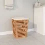 Taburete de baño madera maciza de nogal 40,5x40,5x56 cm de vidaXL, Cestas para ropa - Ref: Foro24-350352, Precio: 74,44 €, De...