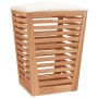 Badezimmerhocker aus massivem Walnussholz, 40,5 x 40,5 x 56 cm von vidaXL, Wäschekörbe - Ref: Foro24-350352, Preis: 76,06 €, ...