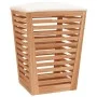Taburete de baño madera maciza de nogal 40,5x40,5x56 cm de vidaXL, Cestas para ropa - Ref: Foro24-350352, Precio: 74,44 €, De...