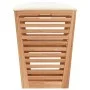 Taburete de baño madera maciza de nogal 40,5x40,5x56 cm de vidaXL, Cestas para ropa - Ref: Foro24-350352, Precio: 74,44 €, De...