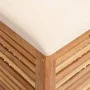 Taburete de baño madera maciza de nogal 40,5x40,5x56 cm de vidaXL, Cestas para ropa - Ref: Foro24-350352, Precio: 74,44 €, De...