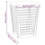 Badezimmerhocker aus massivem Walnussholz, 40,5 x 40,5 x 56 cm von vidaXL, Wäschekörbe - Ref: Foro24-350352, Preis: 76,06 €, ...