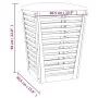 Taburete de baño madera maciza de nogal 40,5x40,5x56 cm de vidaXL, Cestas para ropa - Ref: Foro24-350352, Precio: 74,44 €, De...