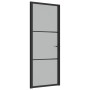 Innentür aus mattschwarzem Glas und Aluminium, 83 x 201,5 cm von vidaXL, Türen für zu Hause - Ref: Foro24-350553, Preis: 327,...