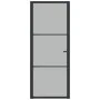 Matte black glass and aluminum interior door 83x201.5 cm by vidaXL, Doors for the home - Ref: Foro24-350553, Price: 321,26 €,...