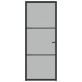 Puerta interior de vidrio y aluminio negro mate 83x201,5 cm | Foro24.es | Tu tienda online para hogar, jardín y más Foro24.es