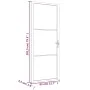 Innentür aus mattschwarzem Glas und Aluminium, 83 x 201,5 cm von vidaXL, Türen für zu Hause - Ref: Foro24-350553, Preis: 321,...