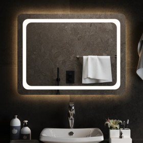 Espejo de baño con LED 80x60 cm