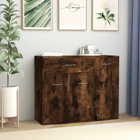 Sideboard aus geräuchertem Eichensperrholz, 88 x 30 x 70 cm von vidaXL, Sideboards - Ref: Foro24-815366, Preis: 75,40 €, Raba...