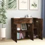 Smoked oak plywood sideboard 88x30x70 cm by vidaXL, Sideboards - Ref: Foro24-815366, Price: 74,06 €, Discount: %