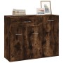 Sideboard aus geräuchertem Eichensperrholz, 88 x 30 x 70 cm von vidaXL, Sideboards - Ref: Foro24-815366, Preis: 75,40 €, Raba...